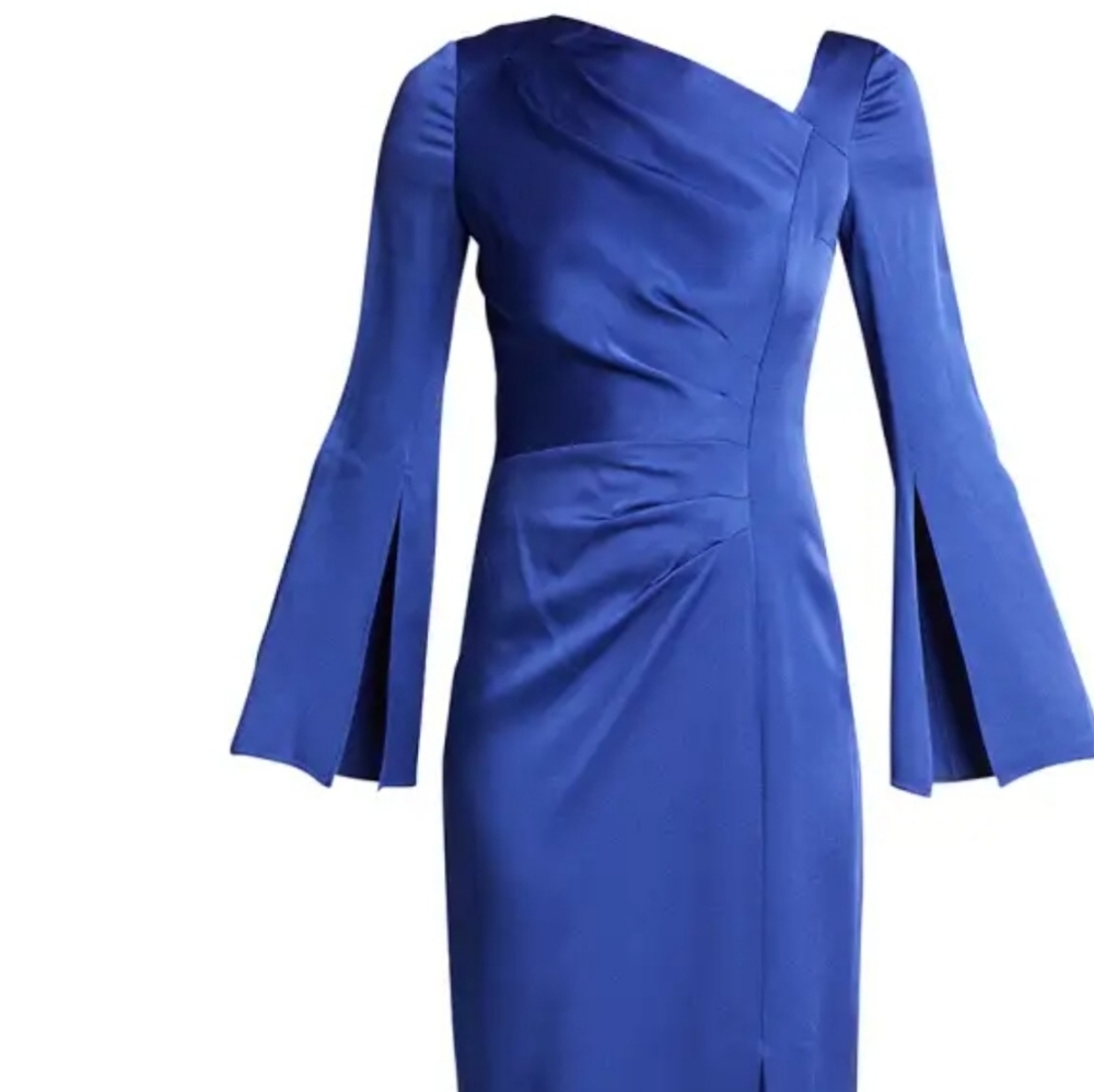 Teri Jon by Rickie Freeman Women's Crepe Asymmetric Gown